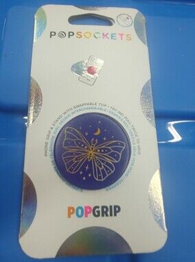 PopSockets PopGrip Purple Butterfly Phone Grip